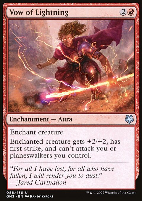 Vow of Lightning, Game Night: Free-for-All #88, Magic: The Gathering card