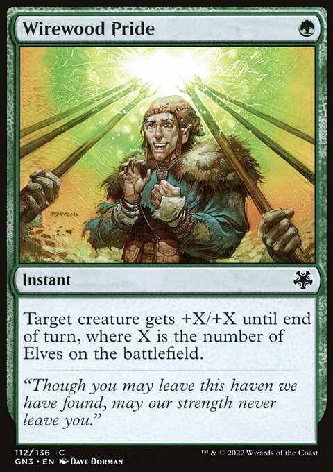 Wirewood Pride, Game Night: Free-for-All #112, Magic: The Gathering card