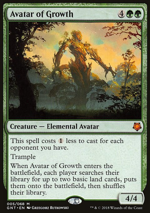 Avatar of Growth, Game Night #5, Magic: The Gathering card