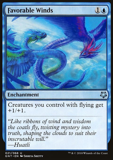 Favorable Winds, Game Night #21, Magic: The Gathering card