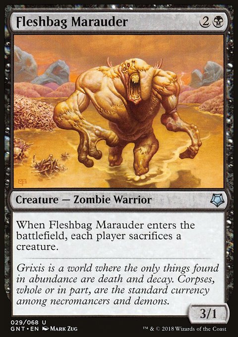 Fleshbag Marauder, Game Night #29, Magic: The Gathering card