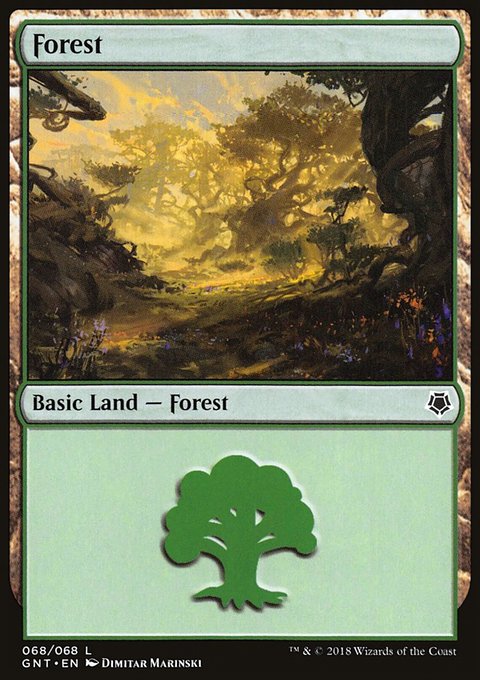 Forest, Game Night #68, Magic: The Gathering card