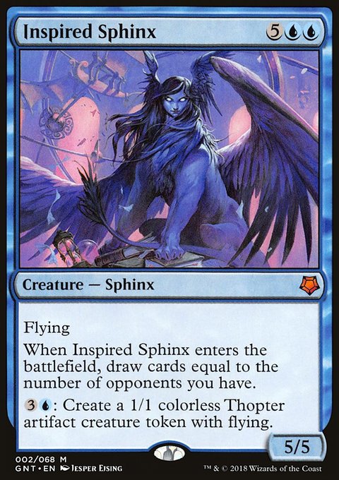 Inspired Sphinx, Game Night #2, Magic: The Gathering card