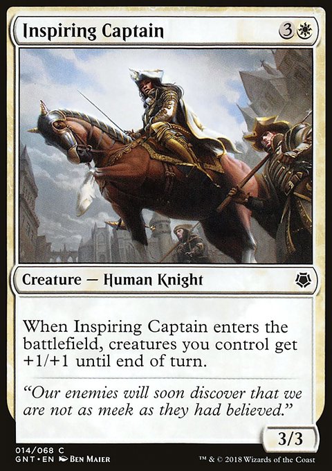 Inspiring Captain, Game Night #14, Magic: The Gathering card