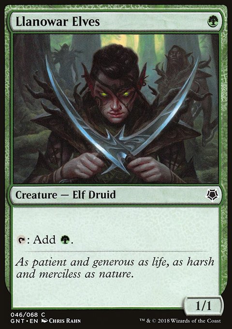 Llanowar Elves, Game Night #46, Magic: The Gathering card