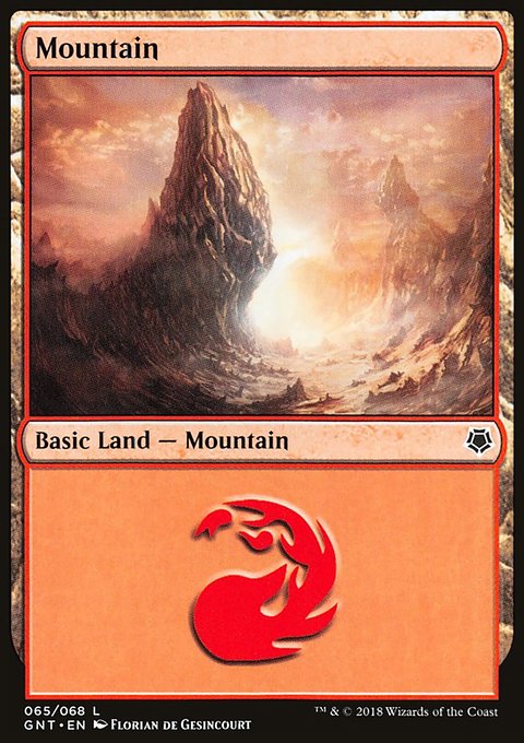 Mountain, Game Night #65, Magic: The Gathering card