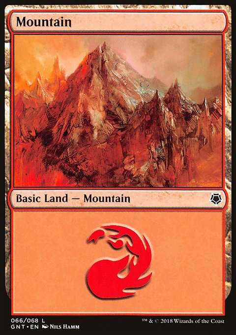 Mountain, Game Night #66, Magic: The Gathering card