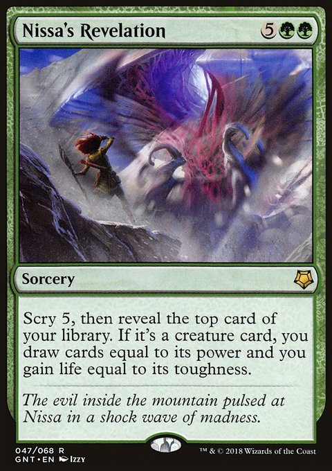Nissa's Revelation, Game Night #47, Magic: The Gathering card