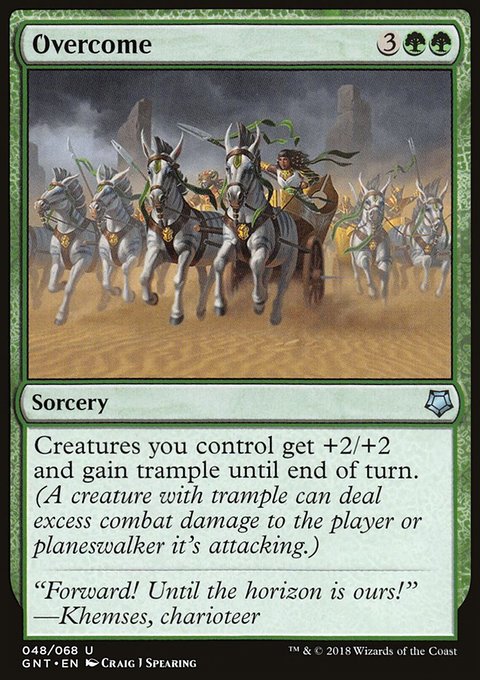 Overcome, Game Night #48, Magic: The Gathering card