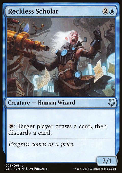 Reckless Scholar, Game Night #23, Magic: The Gathering card