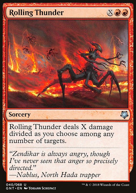 Rolling Thunder, Game Night #40, Magic: The Gathering card