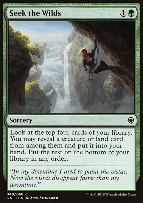 Seek the Wilds, Game Night #49, Magic: The Gathering card