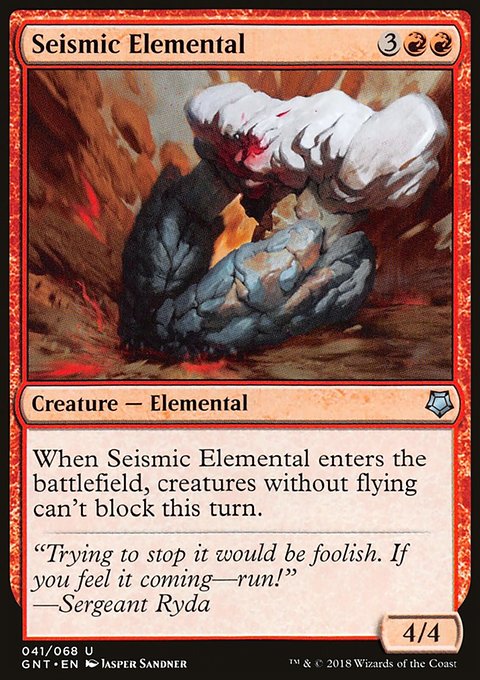Seismic Elemental, Game Night #41, Magic: The Gathering card