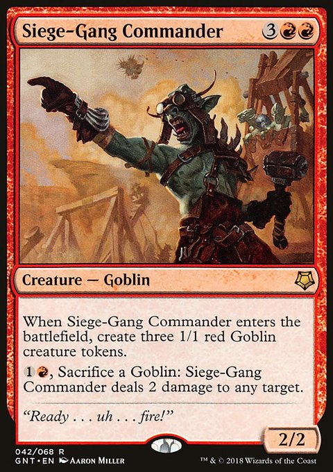 Siege-Gang Commander, Game Night #42, Magic: The Gathering card