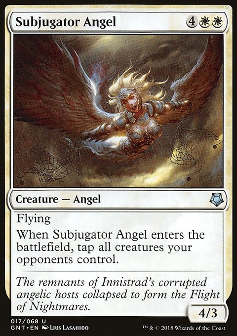 Subjugator Angel, Game Night #17, Magic: The Gathering card