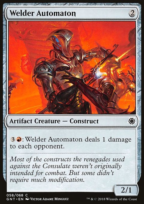 Welder Automaton, Game Night #58, Magic: The Gathering card