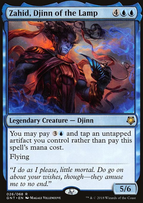 Zahid, Djinn of the Lamp, Game Night #26, Magic: The Gathering card