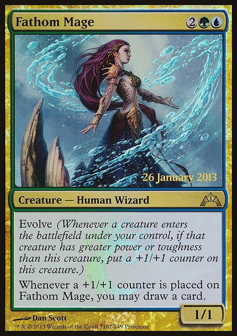 Fathom Mage, Gatecrash Promos #162★, Magic: The Gathering card