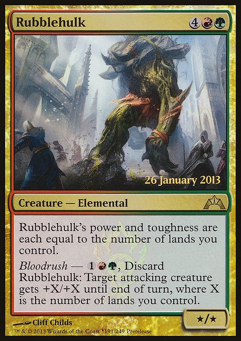 Rubblehulk, Gatecrash Promos #191★, Magic: The Gathering card