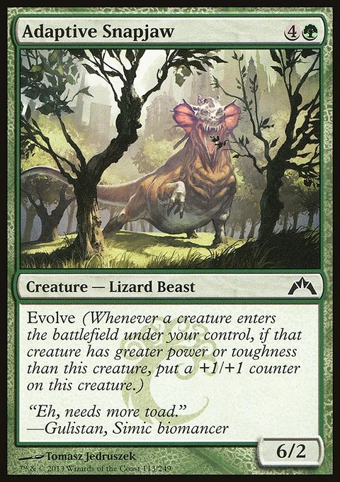 Adaptive Snapjaw, Gatecrash #113, Magic: The Gathering card