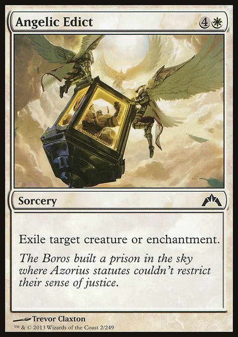 Angelic Edict, Gatecrash #2, Magic: The Gathering card