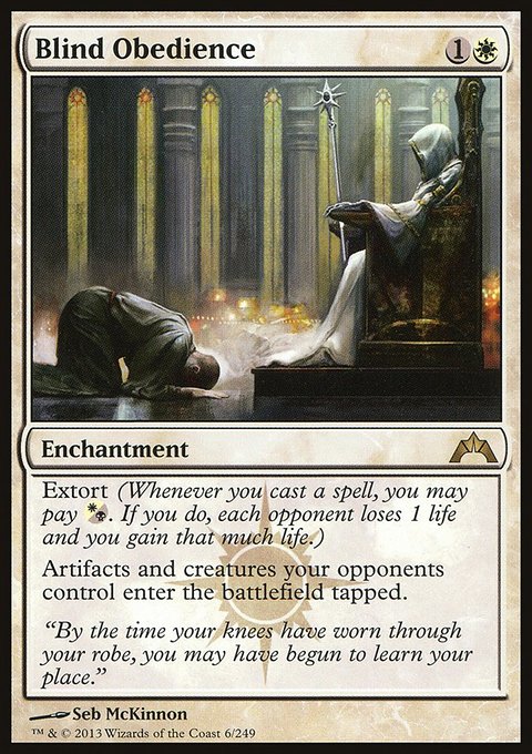 Blind Obedience, Gatecrash #6, Magic: The Gathering card