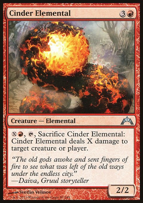 Cinder Elemental, Gatecrash #87, Magic: The Gathering card