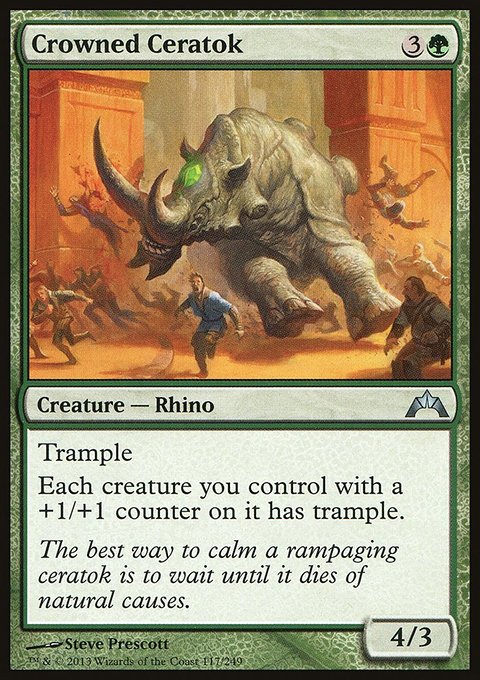 Crowned Ceratok, Gatecrash #117, Magic: The Gathering card