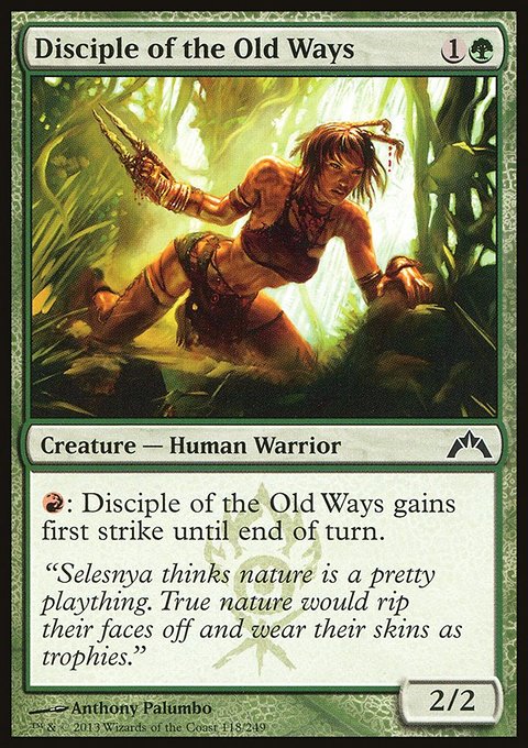 Disciple of the Old Ways, Gatecrash #118, Magic: The Gathering card