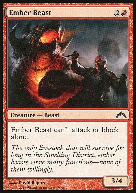 Ember Beast, Gatecrash #89, Magic: The Gathering card