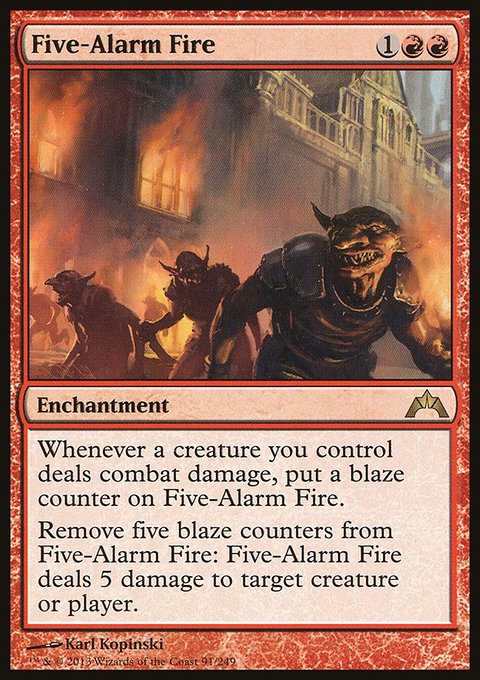 Five-Alarm Fire, Gatecrash #91, Magic: The Gathering card