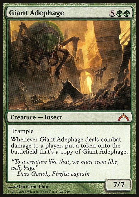 Giant Adephage, Gatecrash #121, Magic: The Gathering card