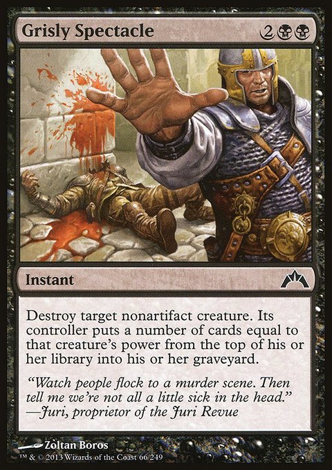 Grisly Spectacle, Gatecrash #66, Magic: The Gathering card