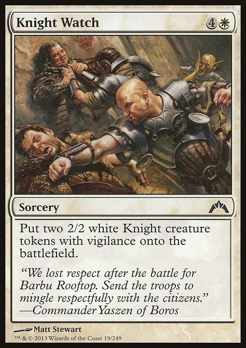 Knight Watch, Gatecrash #19, Magic: The Gathering card
