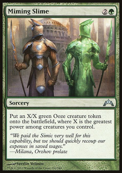 Miming Slime, Gatecrash #126, Magic: The Gathering card