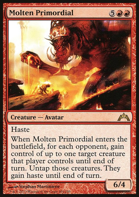 Molten Primordial, Gatecrash #101, Magic: The Gathering card