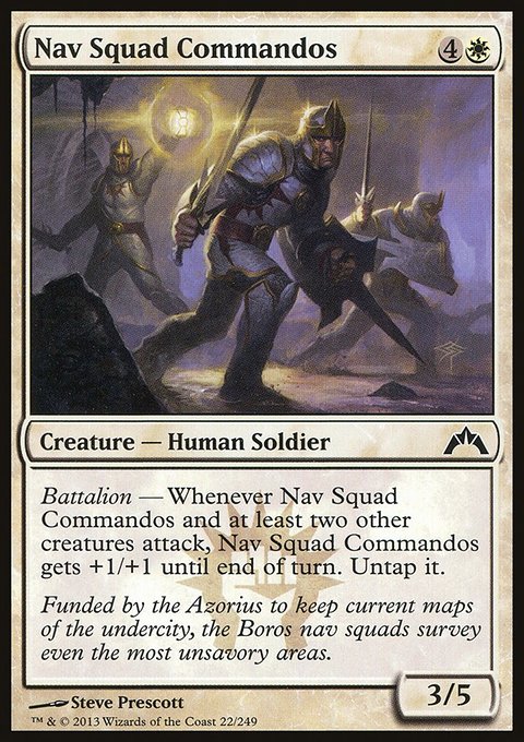 Nav Squad Commandos, Gatecrash #22, Magic: The Gathering card
