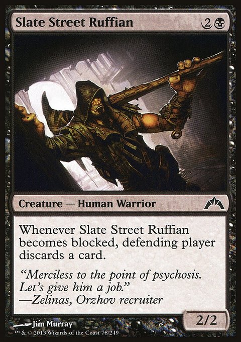 Slate Street Ruffian, Gatecrash #78, Magic: The Gathering card