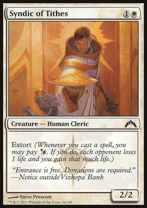 Syndic of Tithes, Gatecrash #26, Magic: The Gathering card