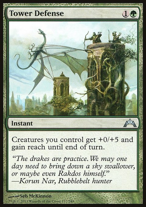 Tower Defense, Gatecrash #137, Magic: The Gathering card