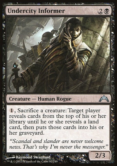 Undercity Informer, Gatecrash #82, Magic: The Gathering card