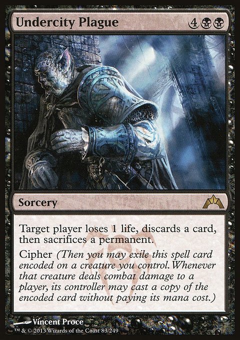 Undercity Plague, Gatecrash #83, Magic: The Gathering card
