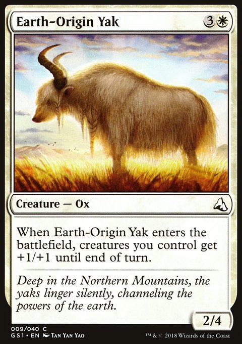 Earth-Origin Yak, Global Series Jiang Yanggu & Mu Yanling #9, Magic: The Gathering card