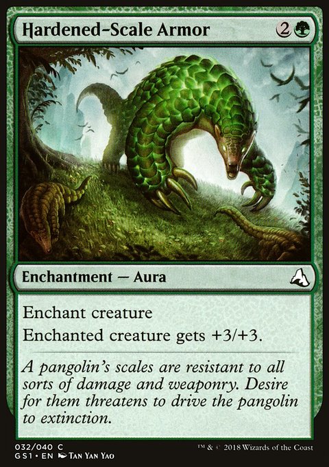 Hardened-Scale Armor, Global Series Jiang Yanggu & Mu Yanling #32, Magic: The Gathering card
