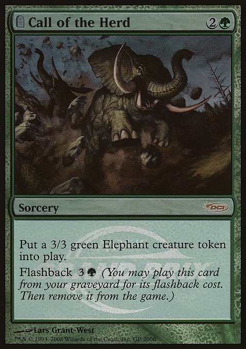 Call of the Herd, Grand Prix Promos #2008, Magic: The Gathering card