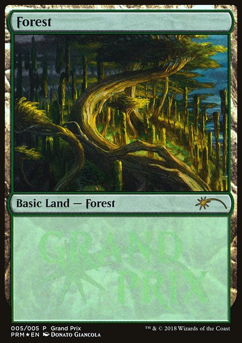 Forest, Grand Prix Promos #2018f, Magic: The Gathering card