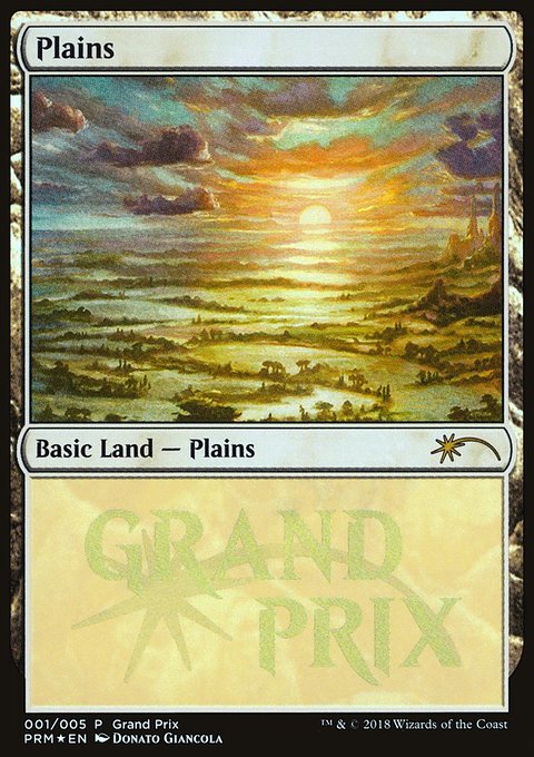 Plains, Grand Prix Promos #2018a, Magic: The Gathering card