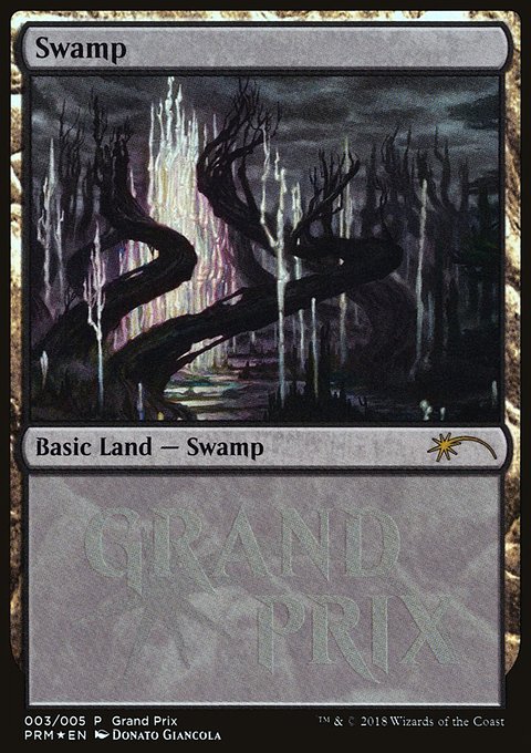 Swamp, Grand Prix Promos #2018c, Magic: The Gathering card
