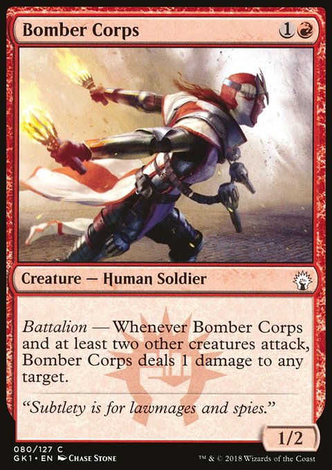 Bomber Corps, GRN Guild Kit #80, Magic: The Gathering card
