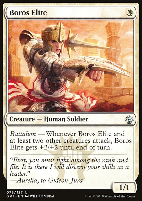 Boros Elite, GRN Guild Kit #78, Magic: The Gathering card